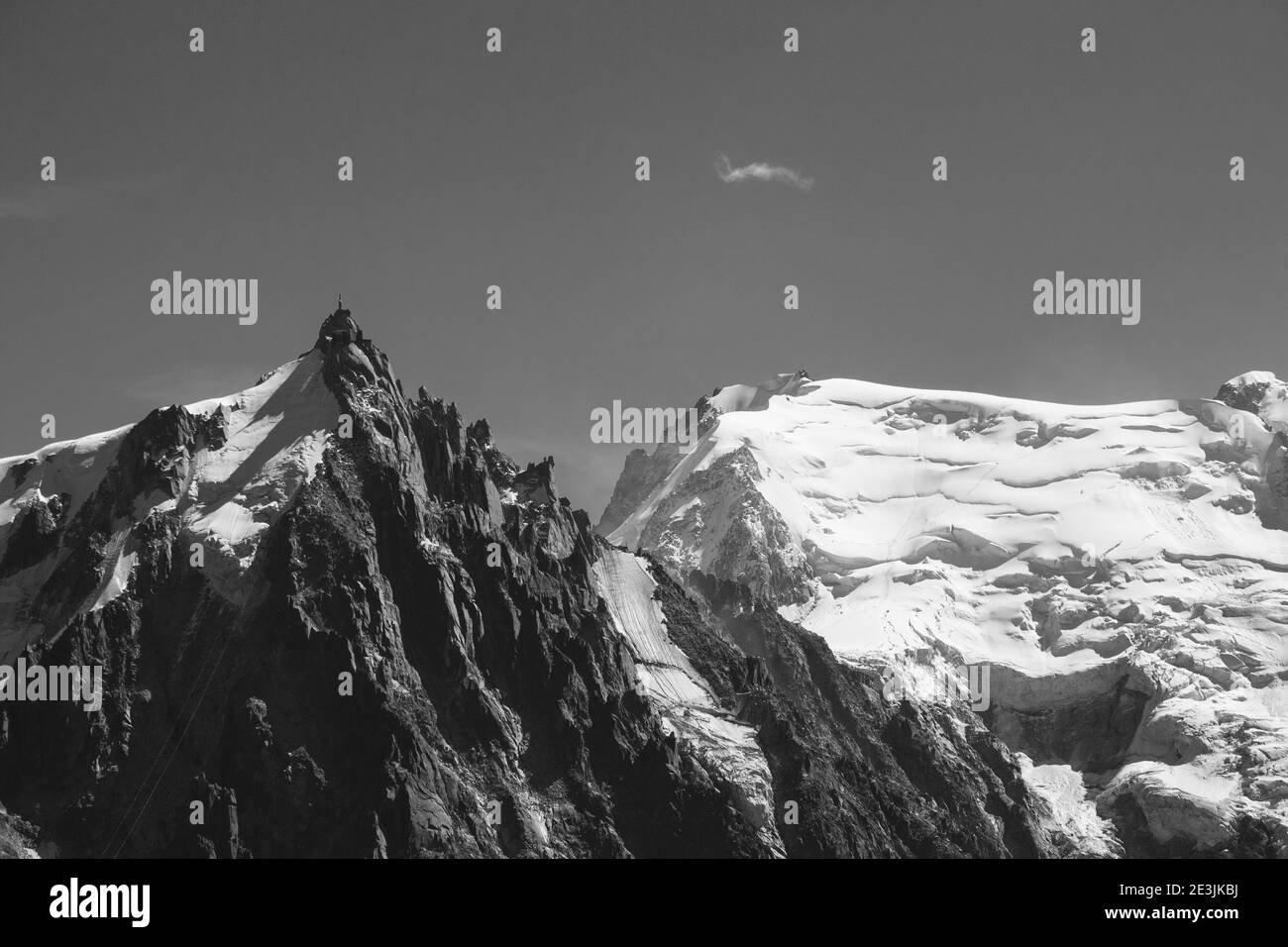 Tableau Toile Le Mont Blanc Dans Les Alpes - 5 Panneaux 170x80 Cm - Décoration Moderne, Art Digital