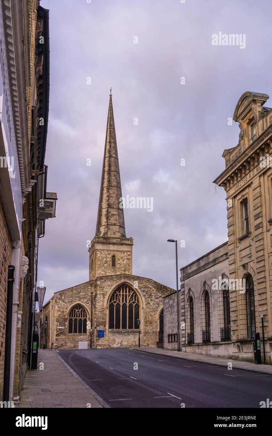 Église Saint-Michel (St. Michael l'église de l'Archange) une église du XIe siècle dans la vieille ville du centre-ville de Southampton, Hampshire, Angleterre, Royaume-Uni Banque D'Images