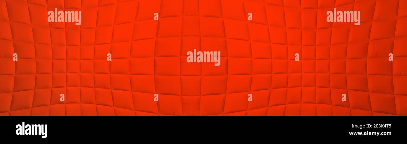 arrière-plan géométrique rouge avec carrés Banque D'Images