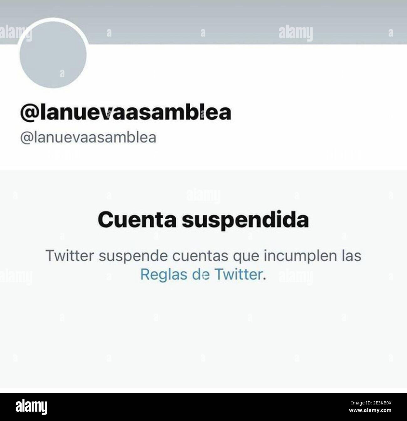 Valence, Carabobo, Venezuela. 19 janvier 2021. 19 janvier 2021. Le réseau social Twitter a suspendu, par règlement d'utilisation, le compte de l'Assemblée nationale du Venezuela récemment élue. Il est considéré comme frauduleux et illégal en raison d'élections qui manquent de garanties démocratiques de la part de nombreux pays, y compris les États-Unis et l'Union européenne. Crédit : Juan Carlos Hernandez/ZUMA Wire/Alay Live News Banque D'Images