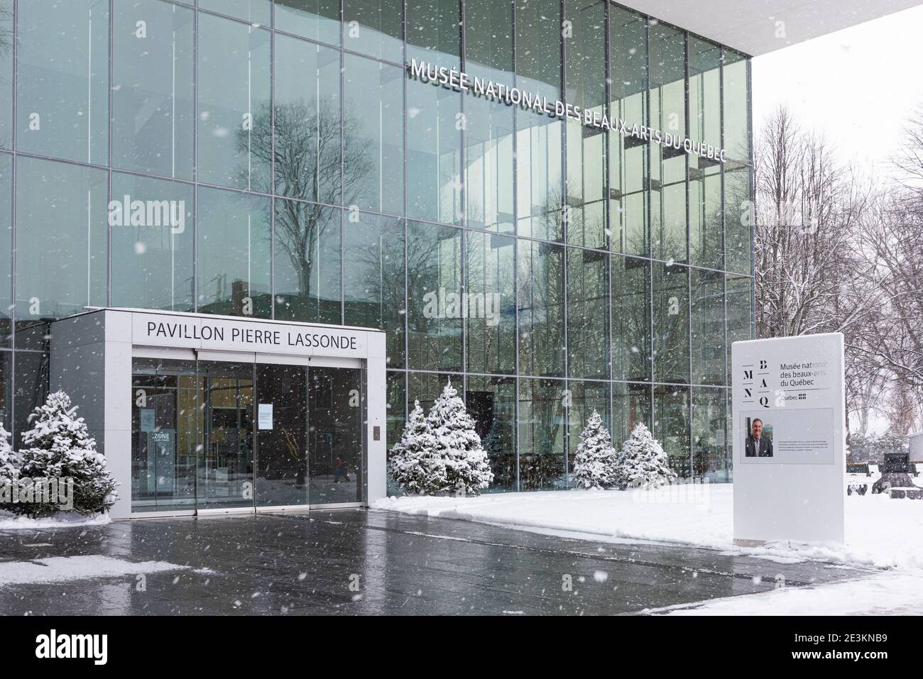 Québec, Québec, Canada - la Cité Limoilou : Montcalm. Musée national des Beaux-Arts du Québec. Banque D'Images