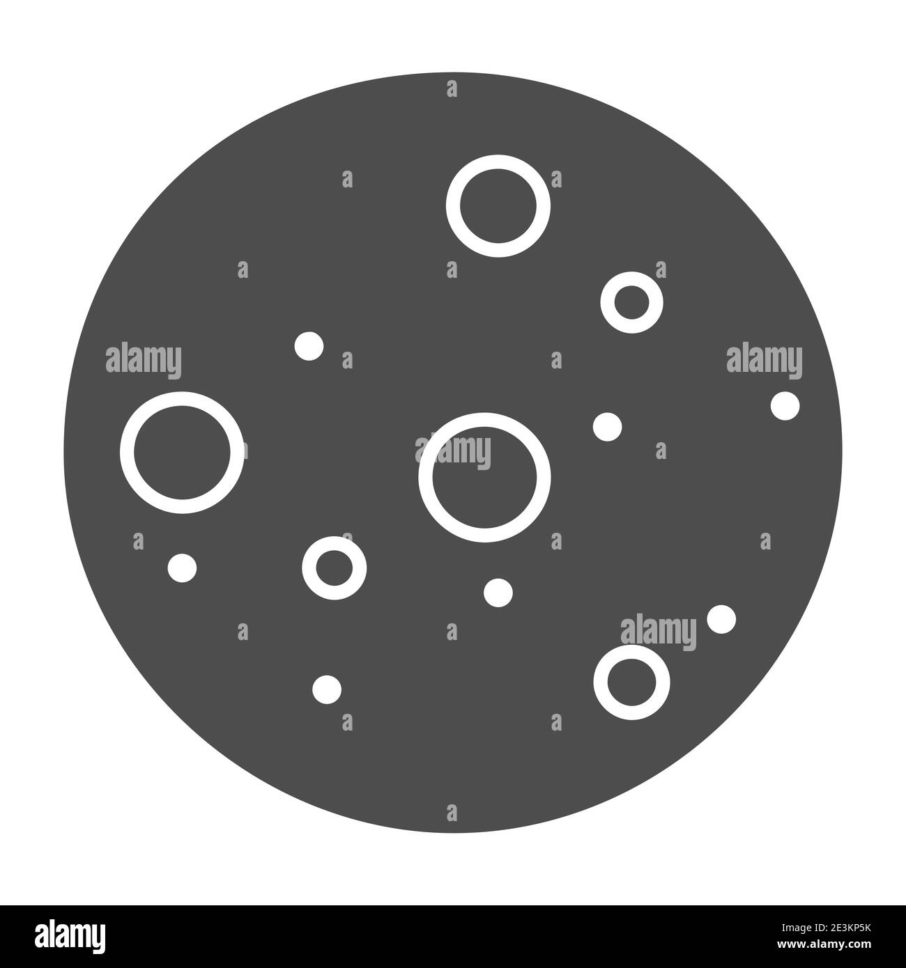 Cookie Biscuit solide icône, concept de confiserie, cookies signe sur fond blanc, chocolat puce cookie icône dans le style de glyphe pour le concept mobile et Illustration de Vecteur