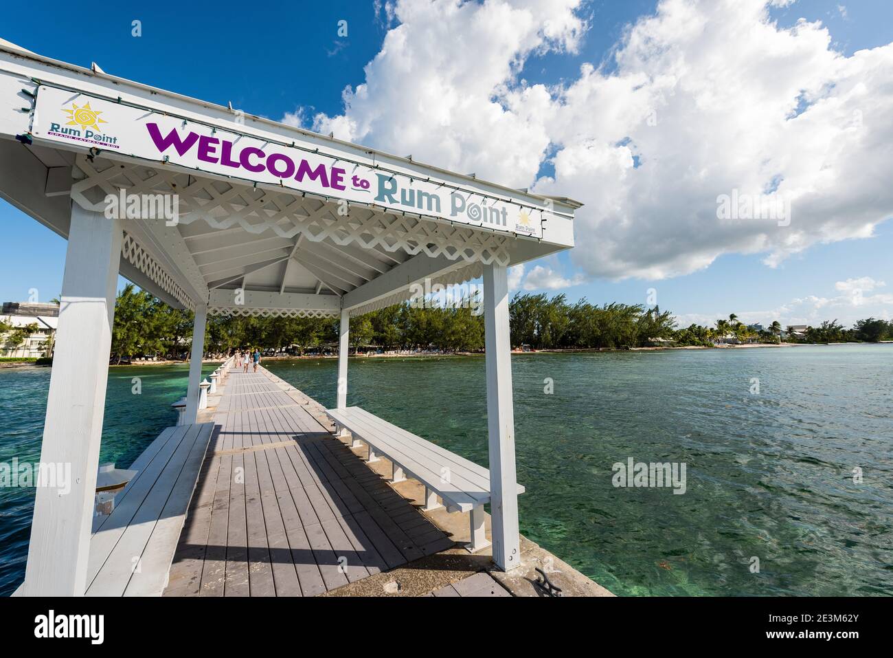 Vue sur Rum point sur l'île Grand Cayman Banque D'Images