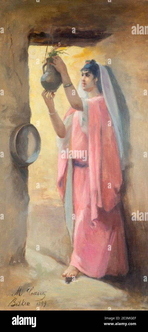 Marie Tonoir - la femme de Biskra 1899. Banque D'Images