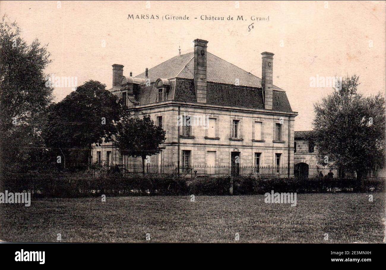 Marsas - château Grand. Banque D'Images