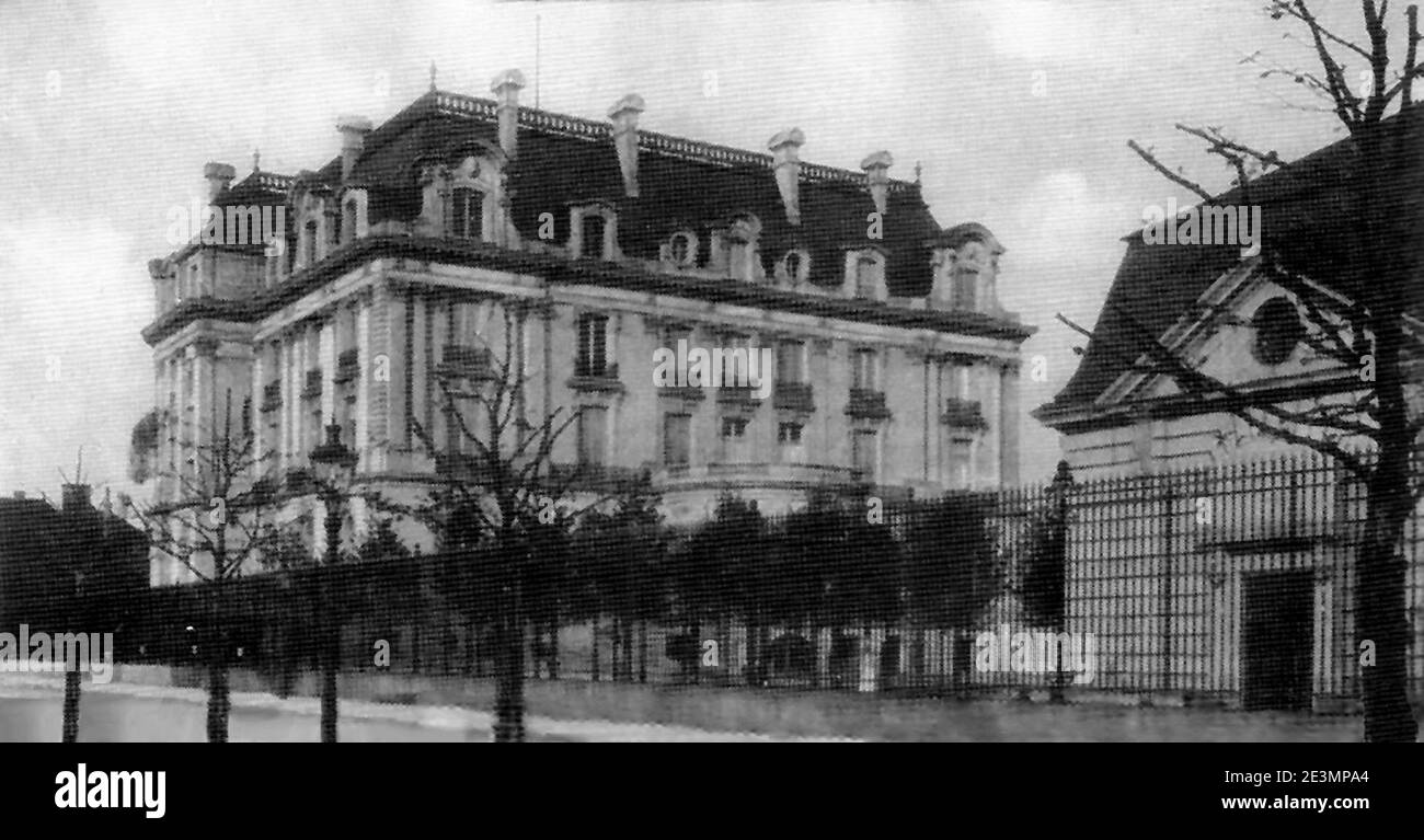 Mannheim Villa Lanz 1917 c. Banque D'Images