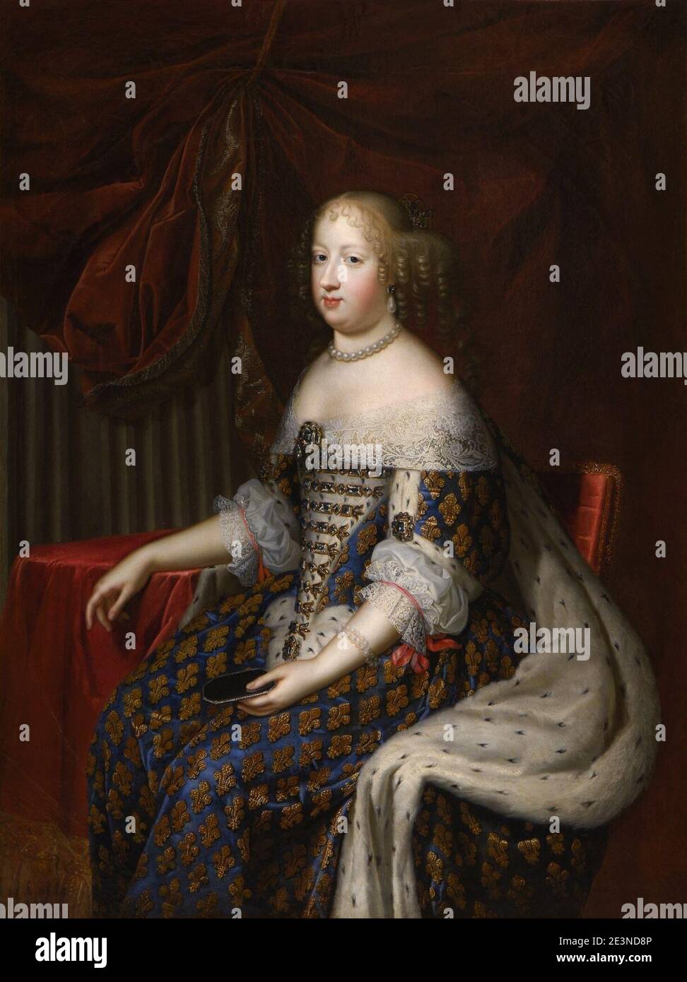 Marie-Thérèse d'Autriche, reine de France. Banque D'Images