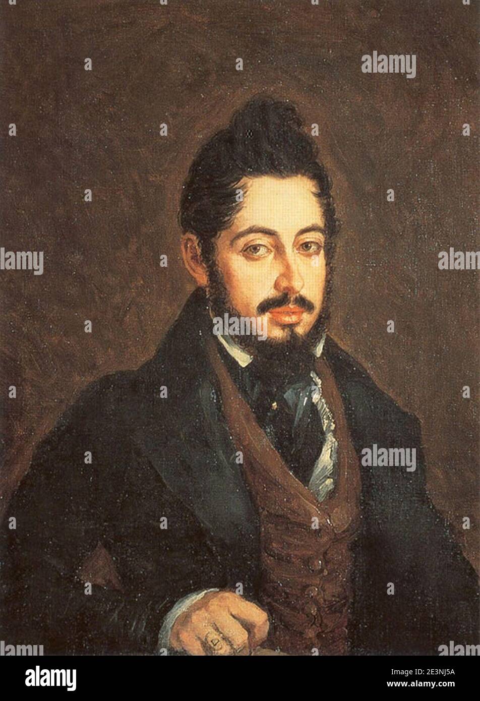 Mariano José de Larra, por José Gutierrez de la Vega. Banque D'Images