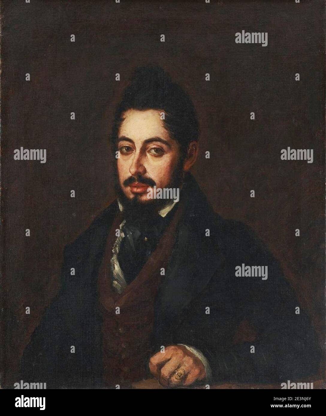 Mariano José de Larra (Museo nacional del Romanticismo de Madrid). Banque D'Images
