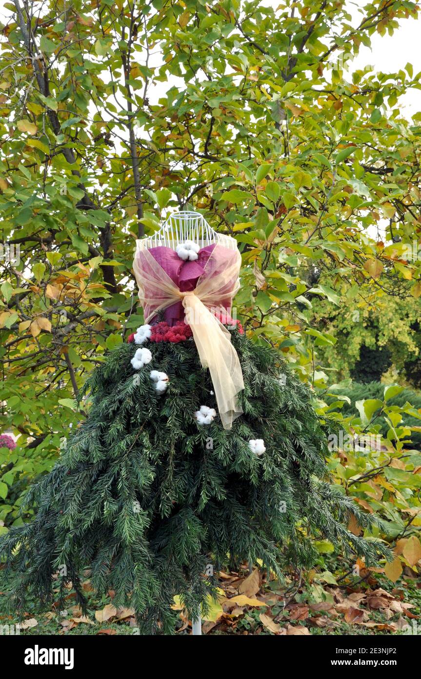 Robe artisanale décorative à base d'herbes naturelles Banque D'Images