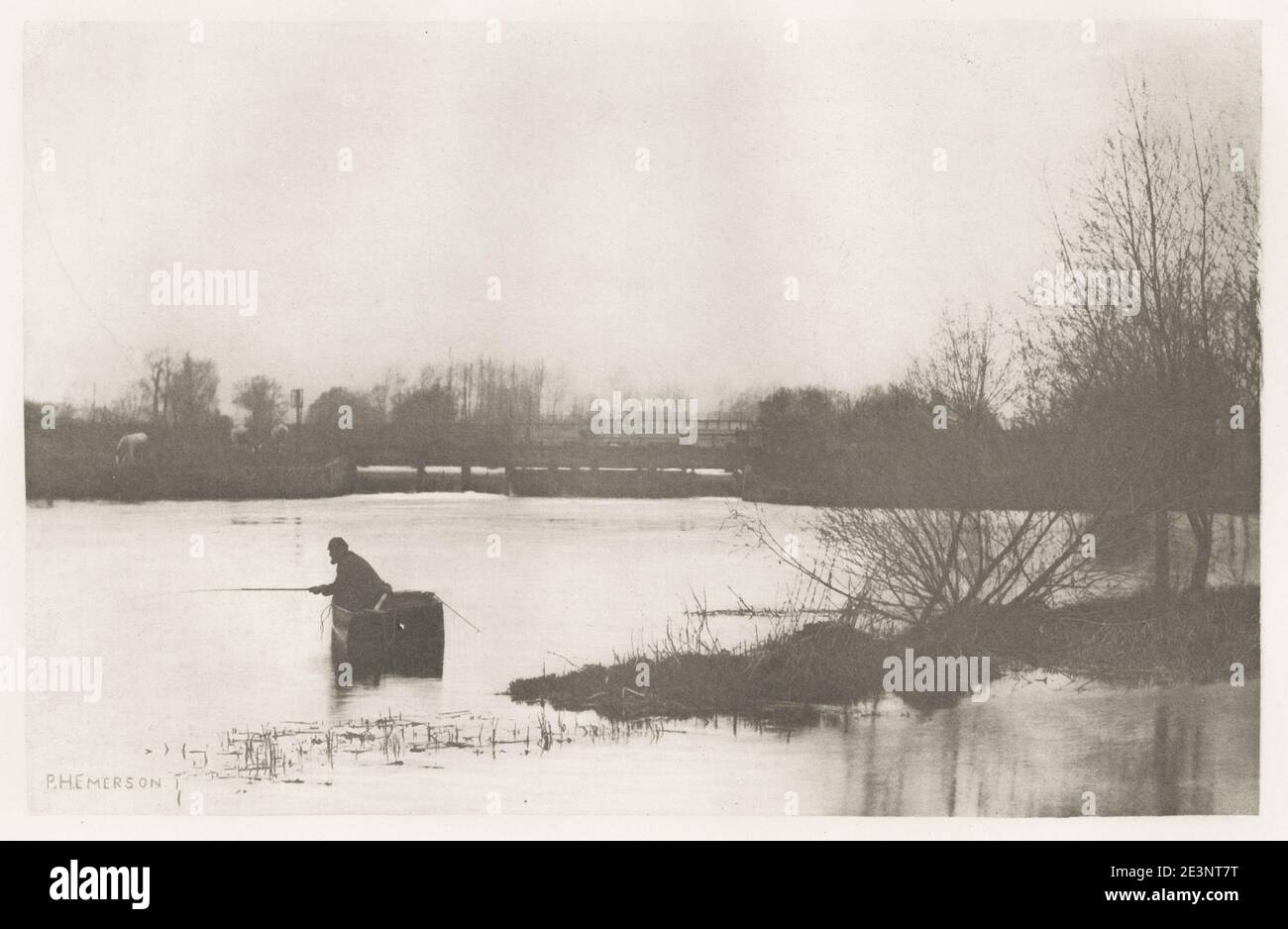Photographie du 19e siècle/1900 par Peter Henry Emerson. Emerson était un écrivain et photographe britannique. Ses photographies sont des exemples précoces de la promotion de la photographie directe comme forme d'art. Il est connu pour prendre des photos qui ont exposé des cadres ruraux et pour ses disputes avec l'établissement photographique au sujet du but et de la signification de la photographie Banque D'Images