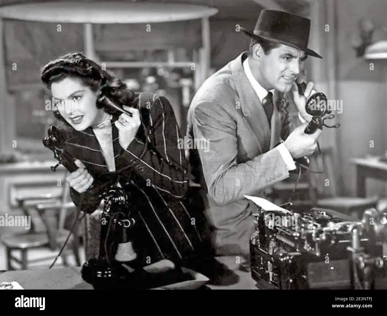 SA FILLE VENDREDI 1940 Columbia Pictures film avec Rosalind Russell Et Cary Grant Banque D'Images