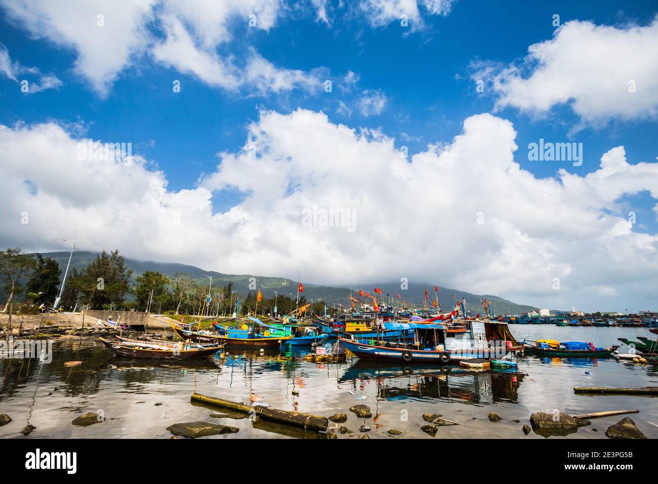 Magnifique fleuve Han à Danang, Vietnam. Banque D'Images