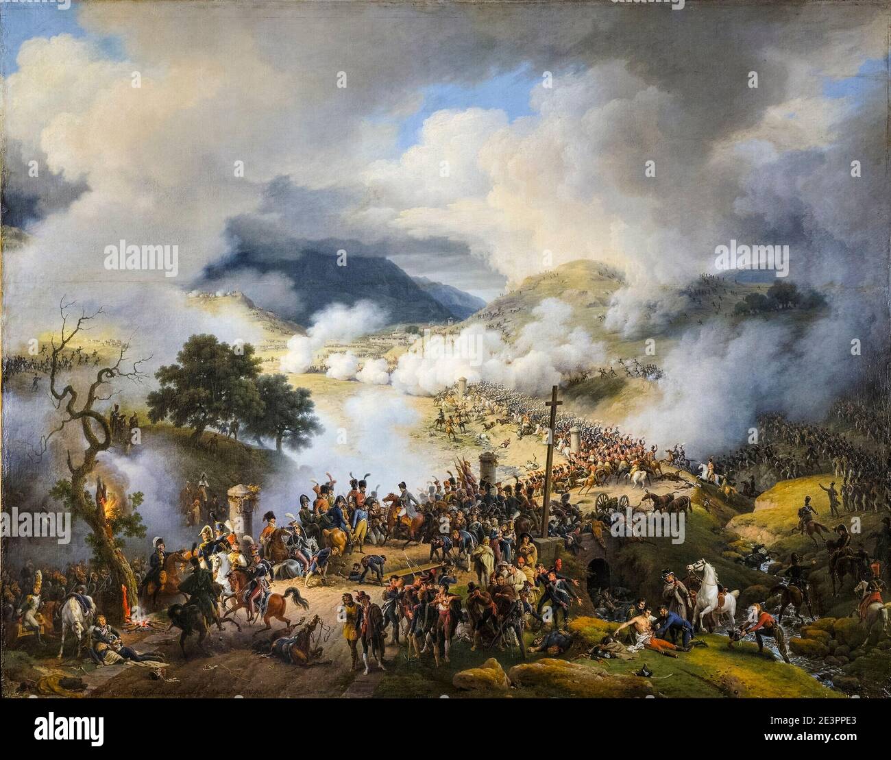 La bataille de Somosierra (30 novembre 1808), peinture de Louis-François, Baron Lejeune, 1810 Banque D'Images