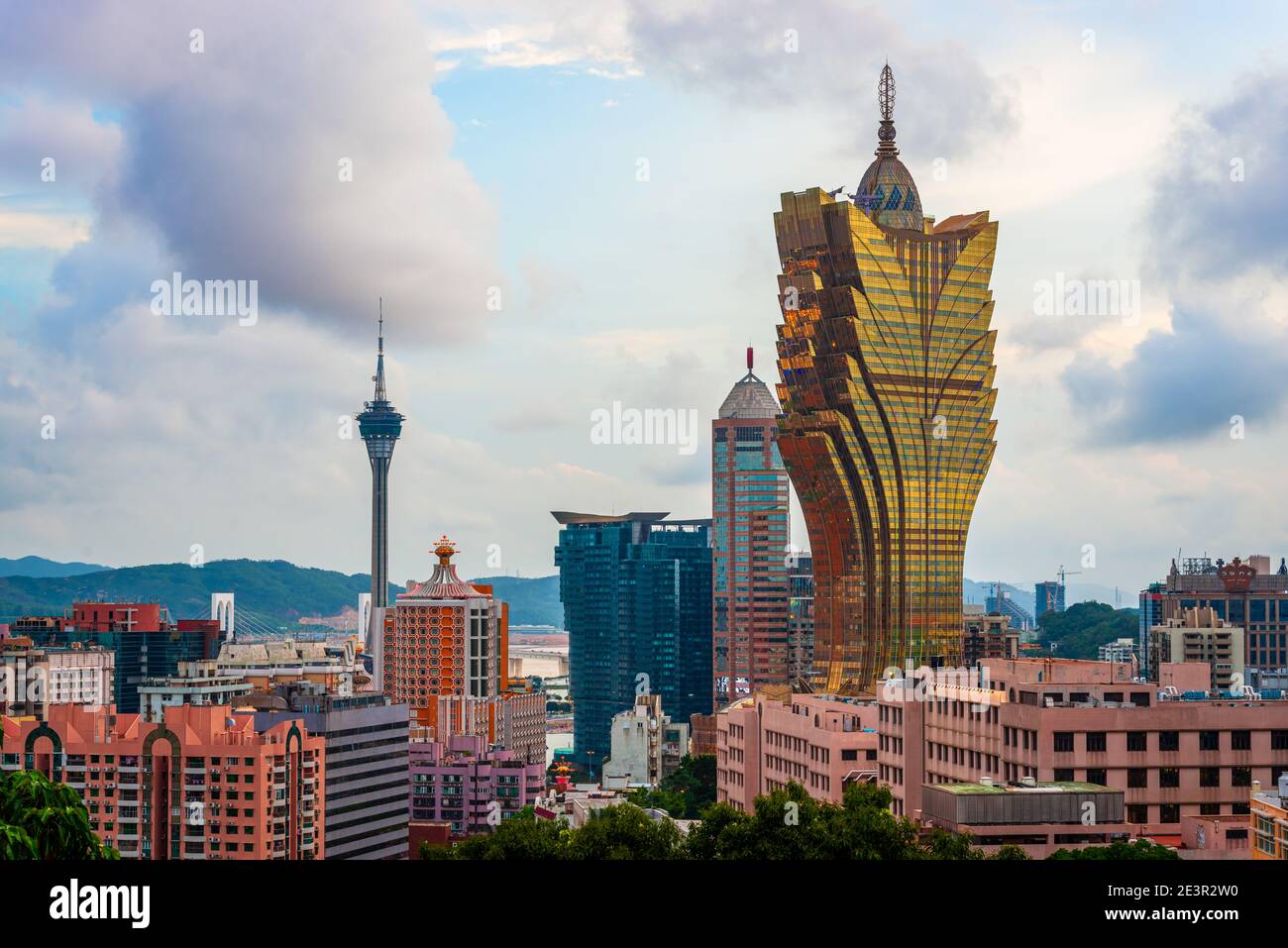 Macao, ville de Chine avec casinos. Banque D'Images