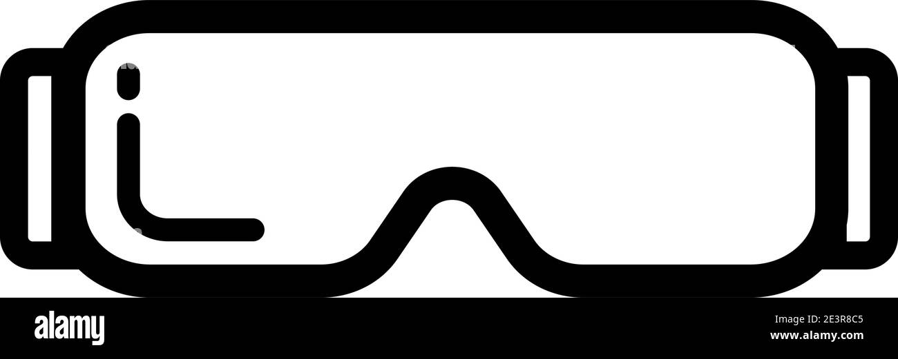 Illustration vectorielle icône lunettes isolée sur blanc Illustration de Vecteur