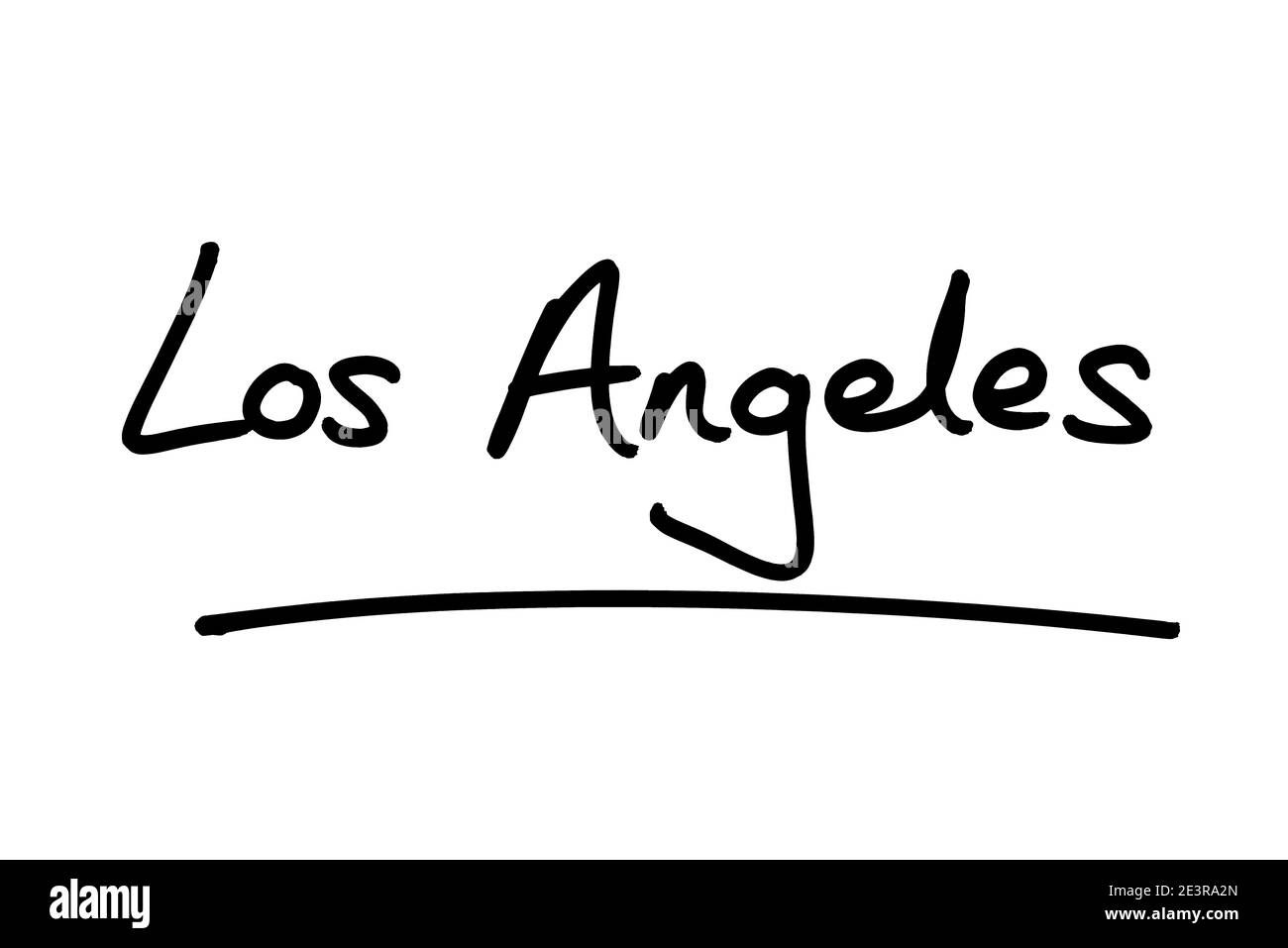 Los Angeles - une ville dans l'État de Californie, aux États-Unis d'Amérique. Banque D'Images