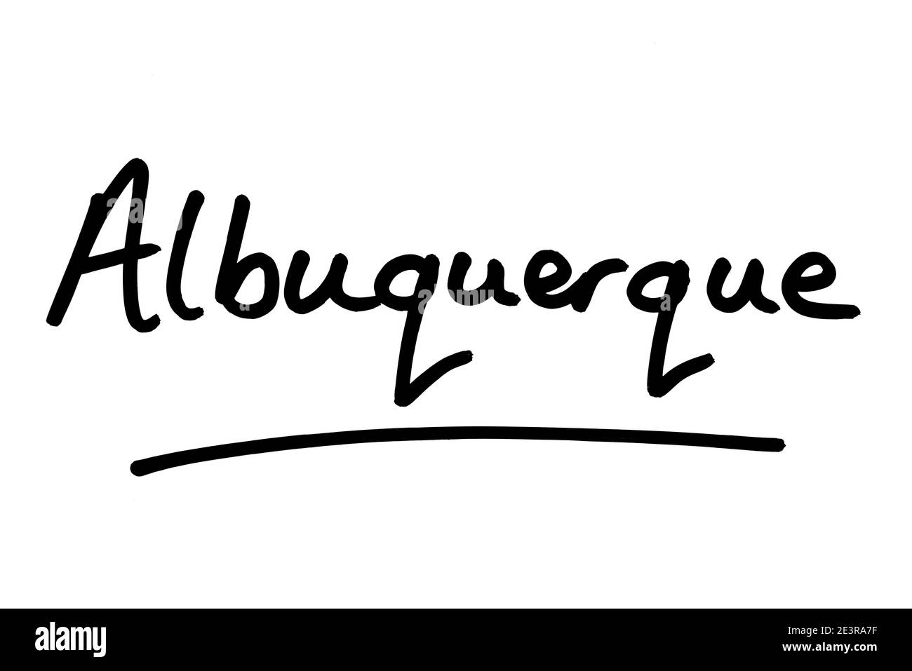 Albuquerque - une ville de l'État du Nouveau-Mexique aux États-Unis d'Amérique. Banque D'Images