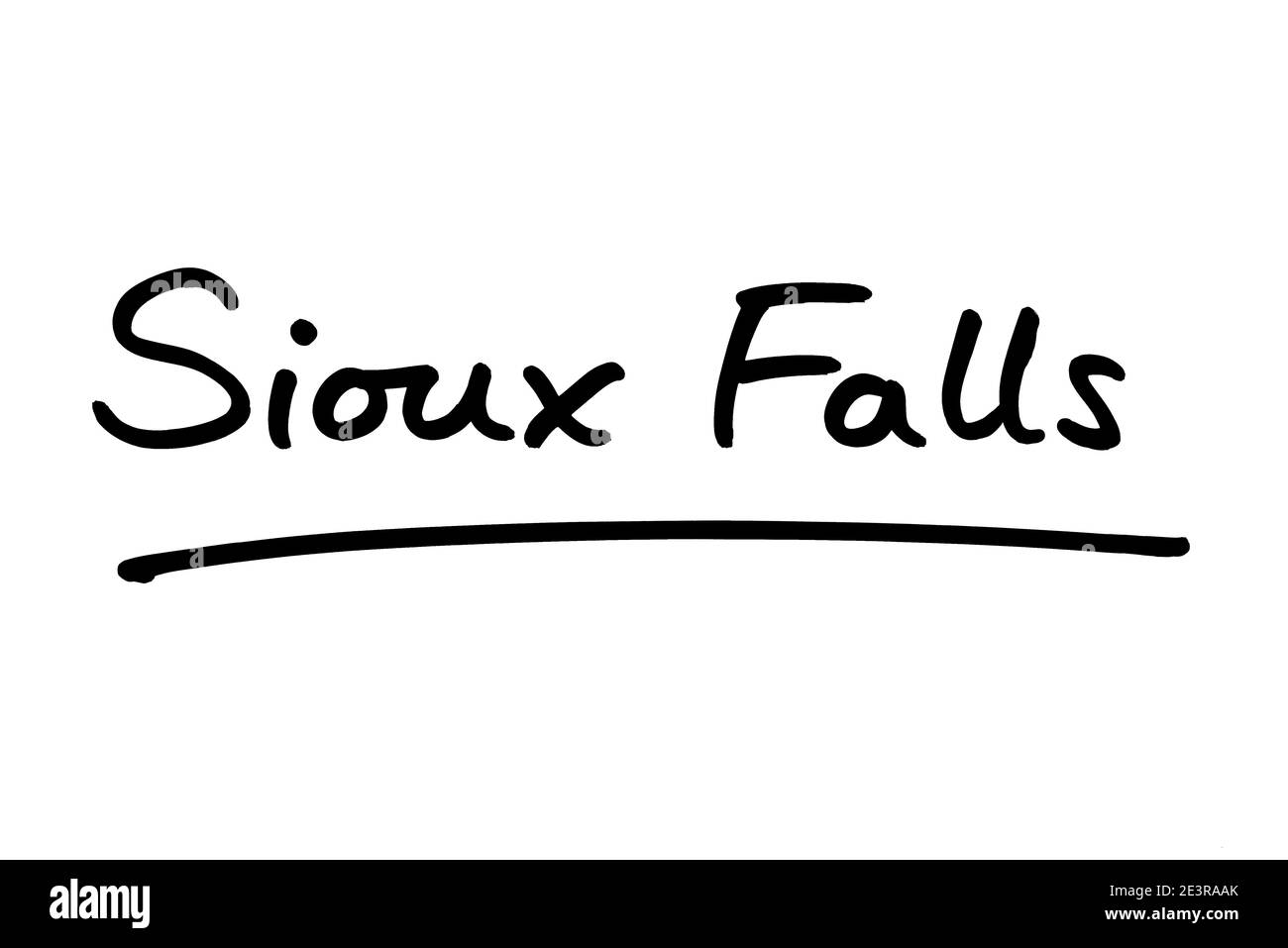 Sioux Falls - une ville de l'État du Dakota du Sud aux États-Unis d'Amérique. Banque D'Images