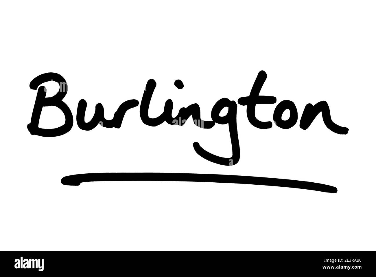 Burlington - une ville de l'État du Vermont aux États-Unis d'Amérique. Banque D'Images