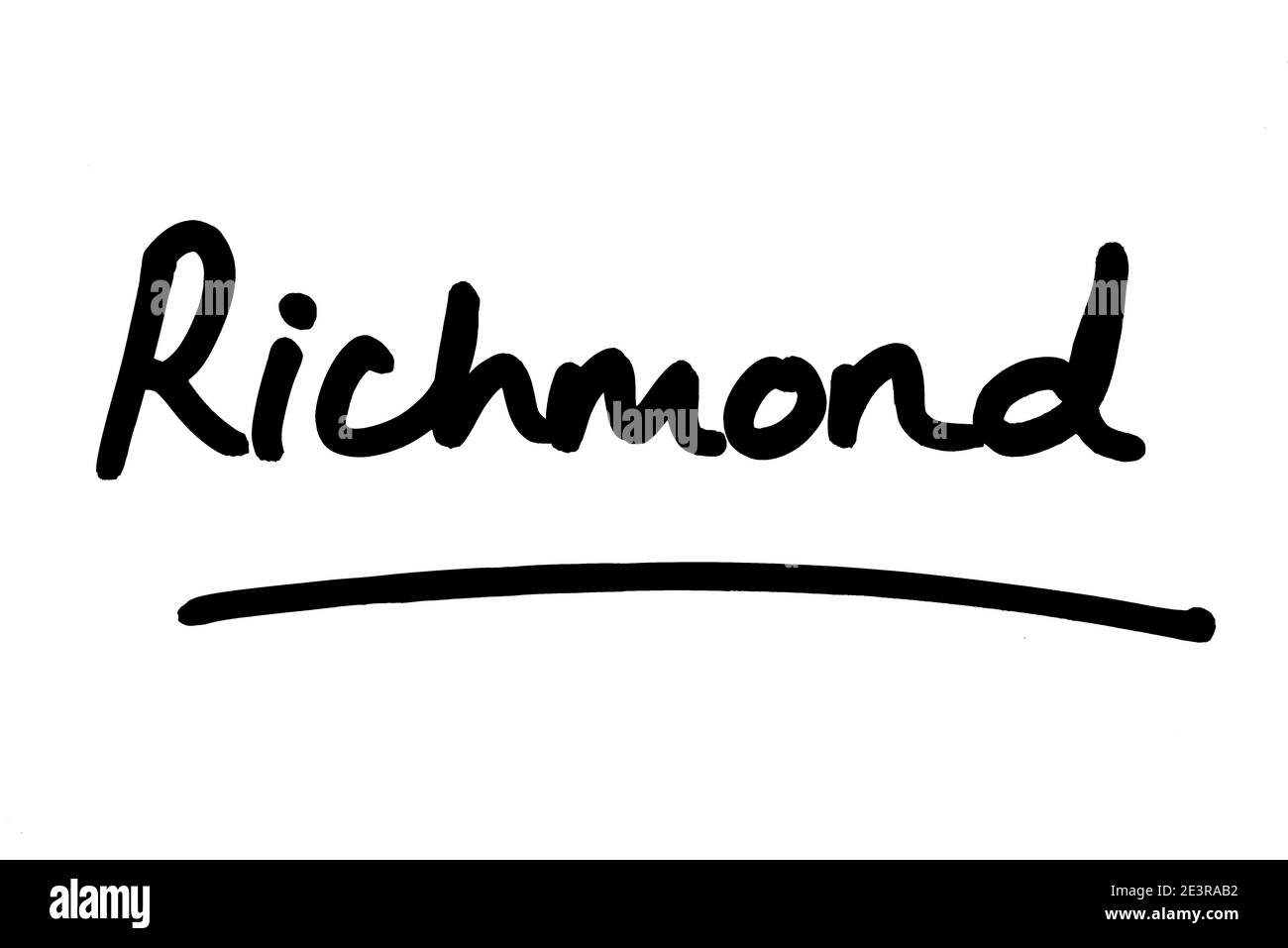 Richmond - la capitale de l'État de Virginie aux États-Unis d'Amérique. Banque D'Images