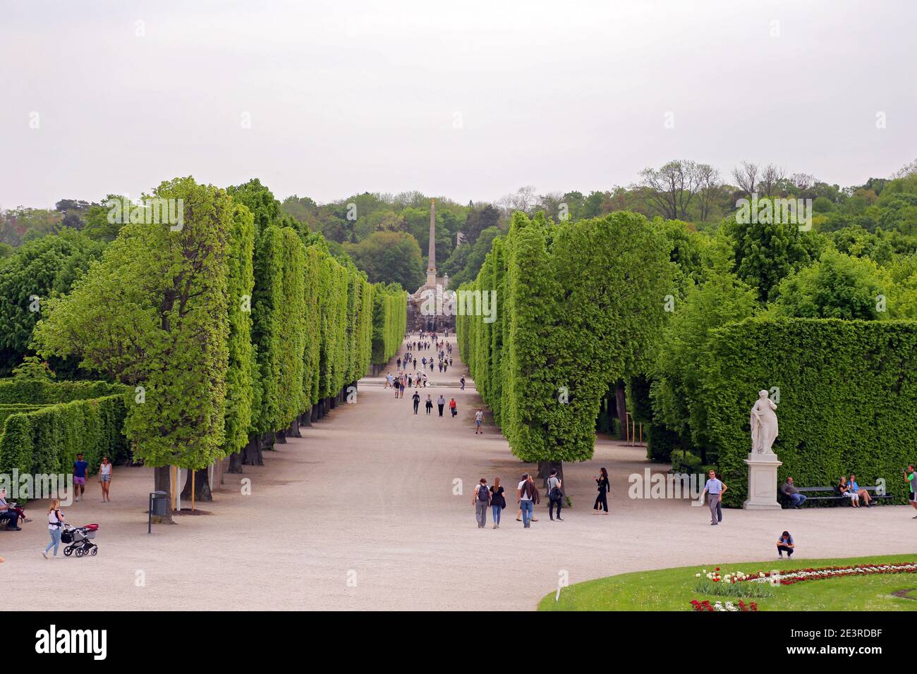 Vienne, Autriche - 26 avril 2019 : le château de Schönbrunn ou Schloss Schönbrunn est une résidence d'été impériale à Vienne, en Autriche. Le palais de Schönbrunn est un Banque D'Images