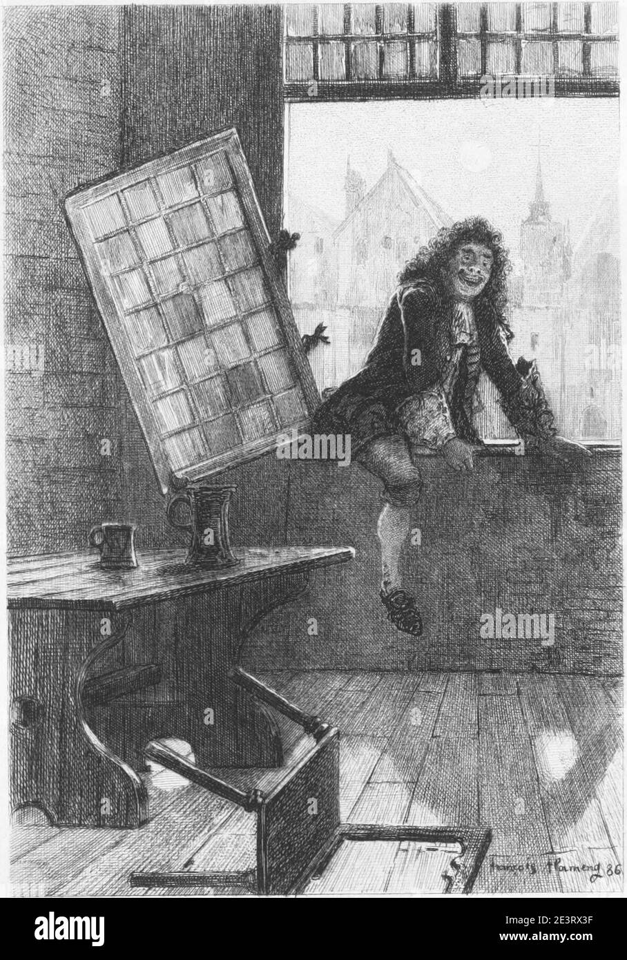 Homme qui rire (1869) v2 p324. Banque D'Images