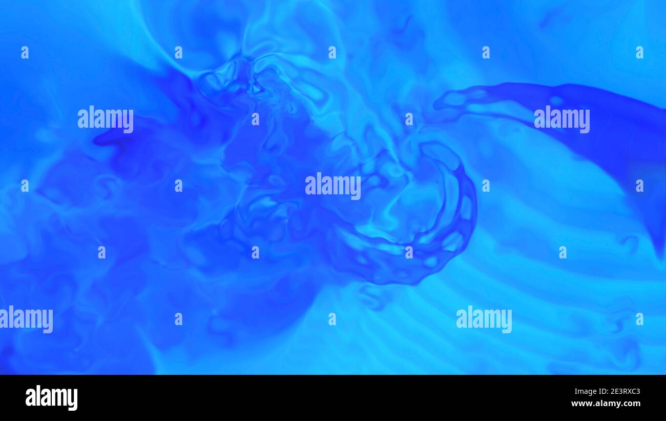 Arrière-plan bleu abstrait avec surface liquide. Pour la conception Banque D'Images