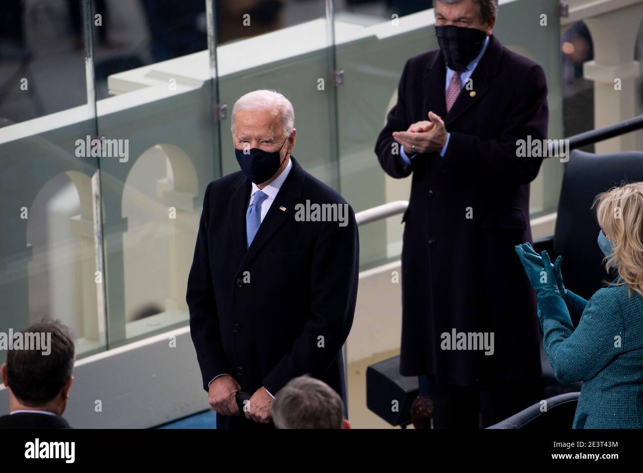 Washington, DC. 20 janvier 2021.Washington DC, États-Unis. 20 janvier 2021.ÉTATS-UNIS - 20 janvier : le président élu Joe Biden arrive au front ouest du Capitole pour son investiture en tant que 46e président des États-Unis le mercredi 20 janvier 2021. Credit: dpa Picture Alliance/Alamy Live News Credit: dpa Picture Alliance/Alamy Live News Banque D'Images