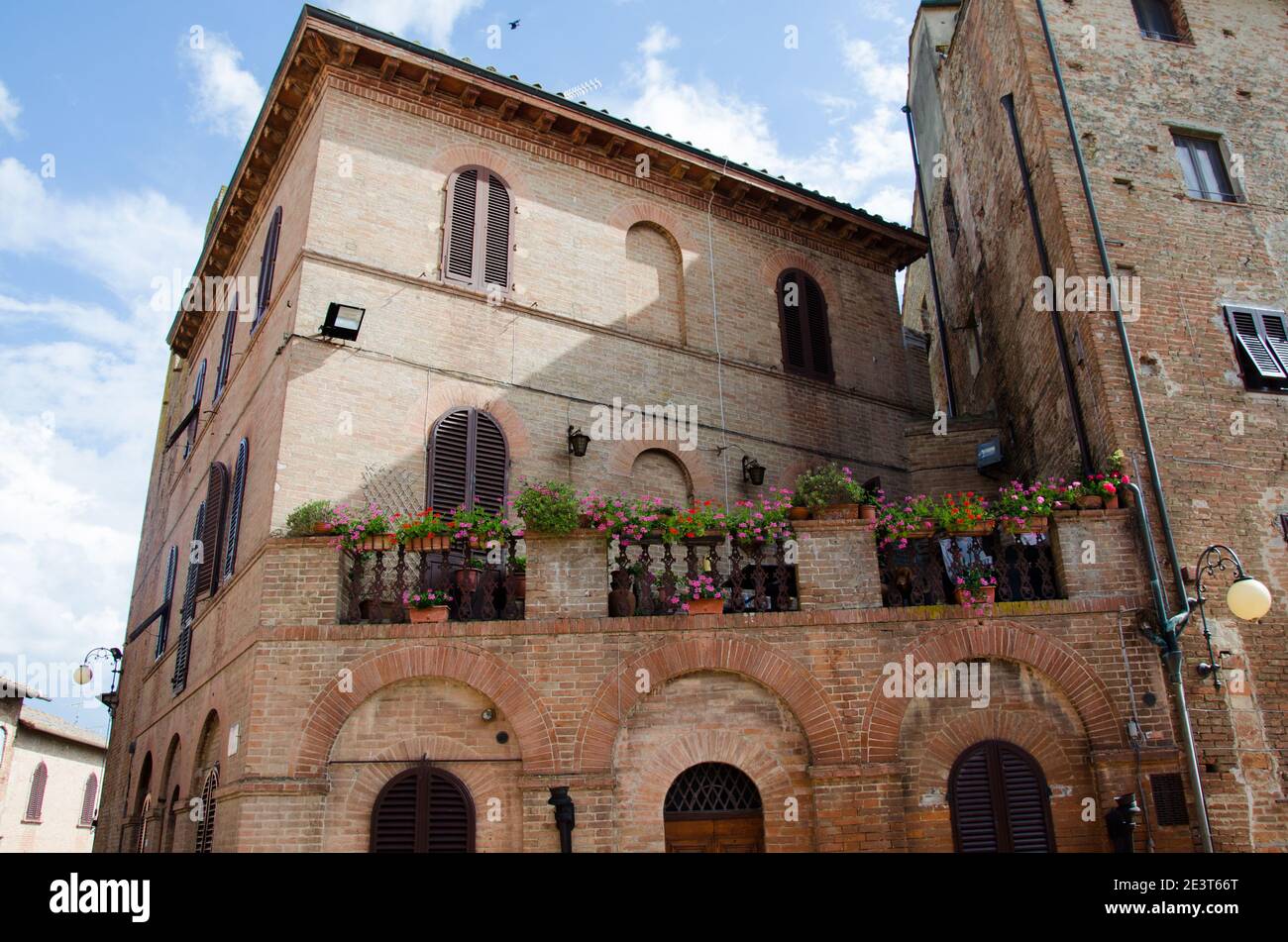 À la vieille ville de Certaldo à la région Toscane en Italie . Photo de haute qualité Banque D'Images