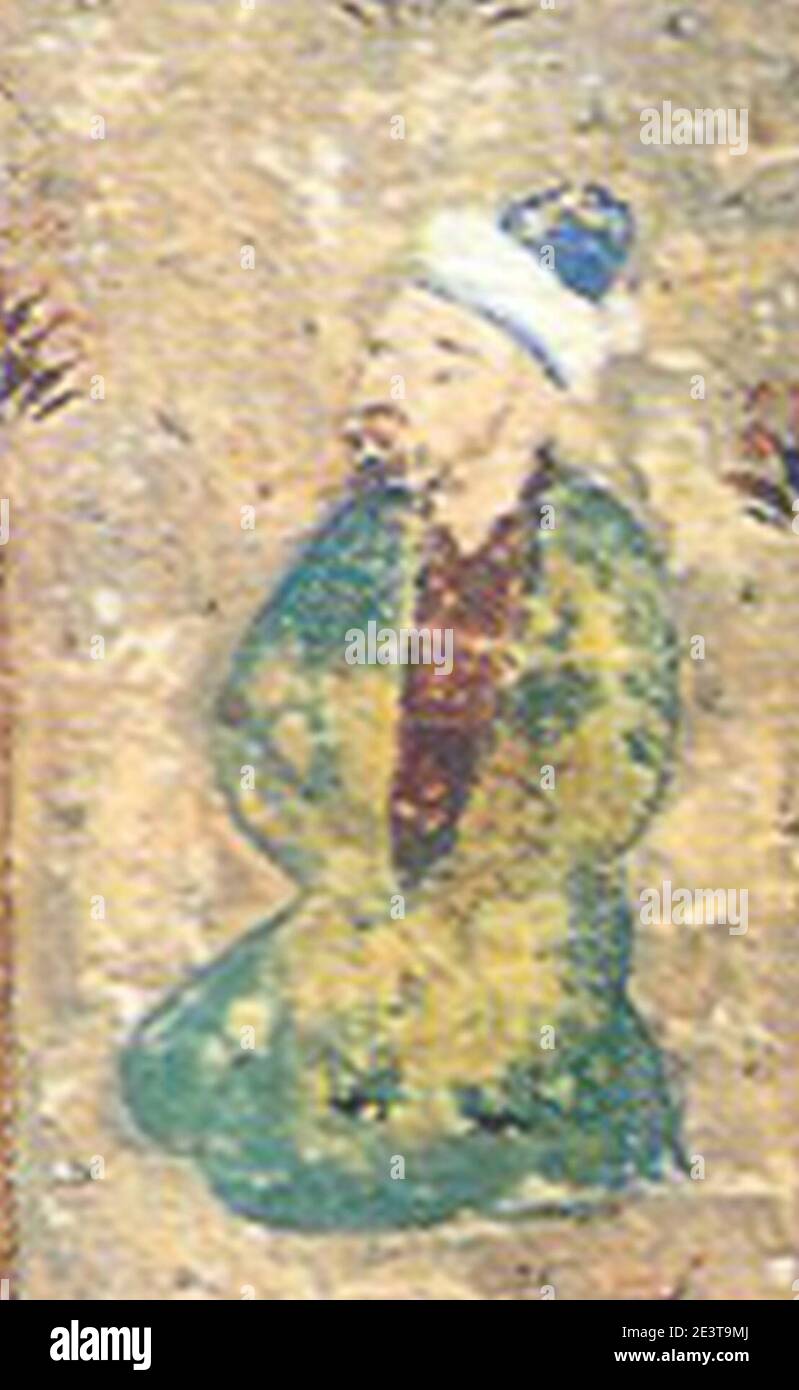 Mani dans une peinture du XVIe siècle de Shakrukhia (culture). Banque D'Images