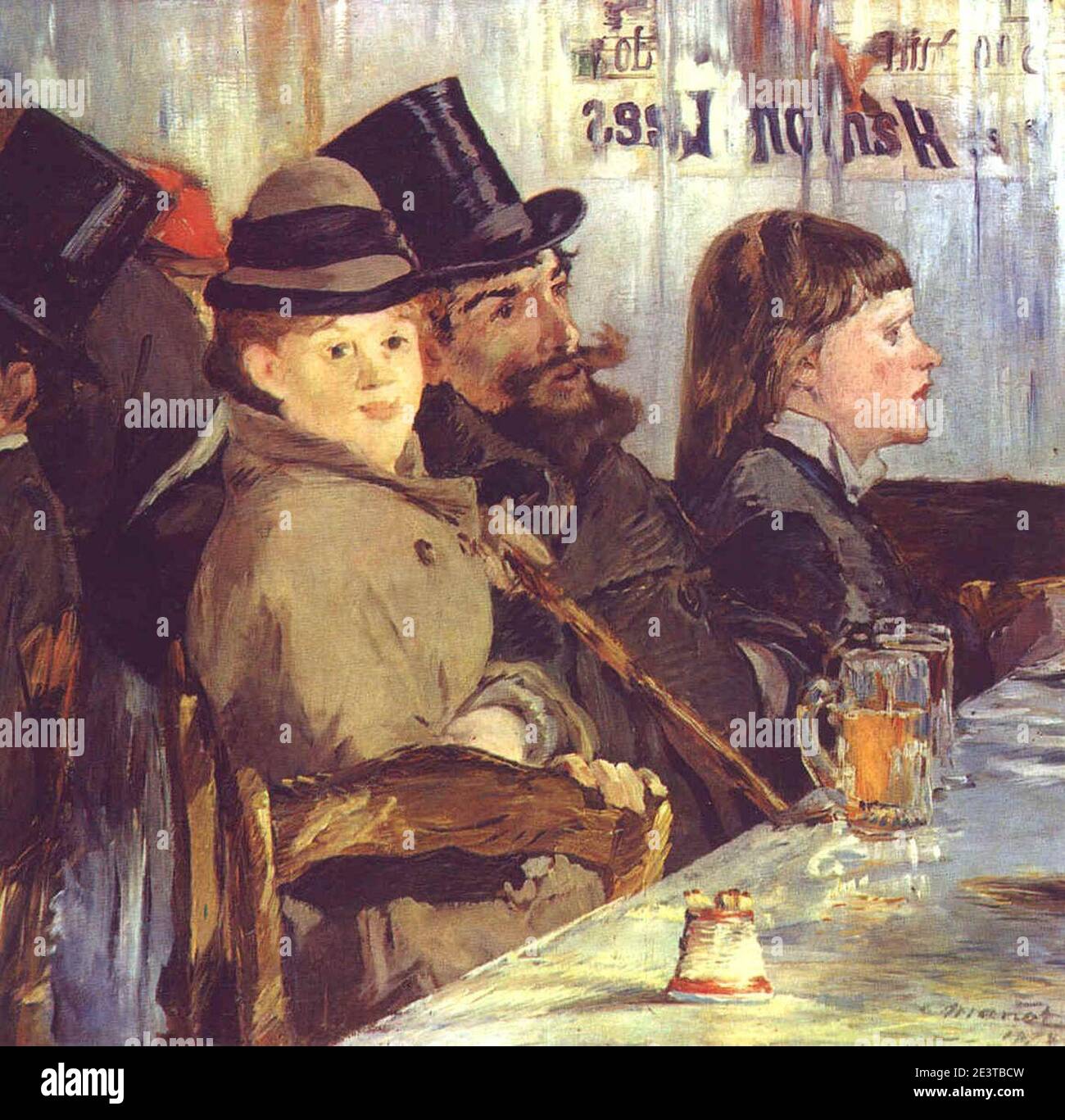 Manet, Edouard - au café, 1878. Banque D'Images