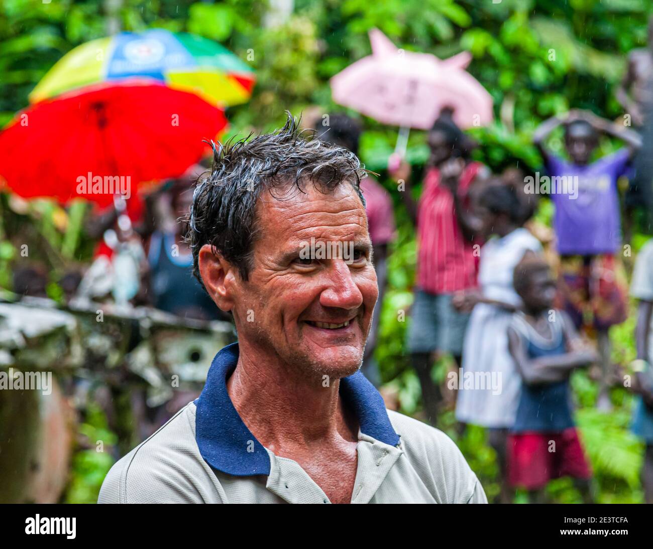 Rack de l'avion de l'amiral japonais Yamamoto dans la jungle de Bougainville, Papouasie-Nouvelle-Guinée Banque D'Images