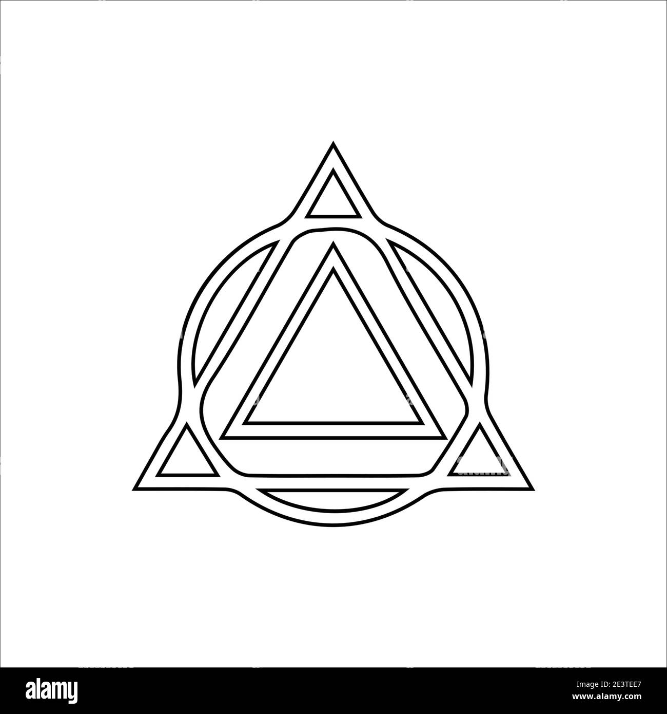 abstrait linéaire hipster tribal logos icônes Illustration de Vecteur