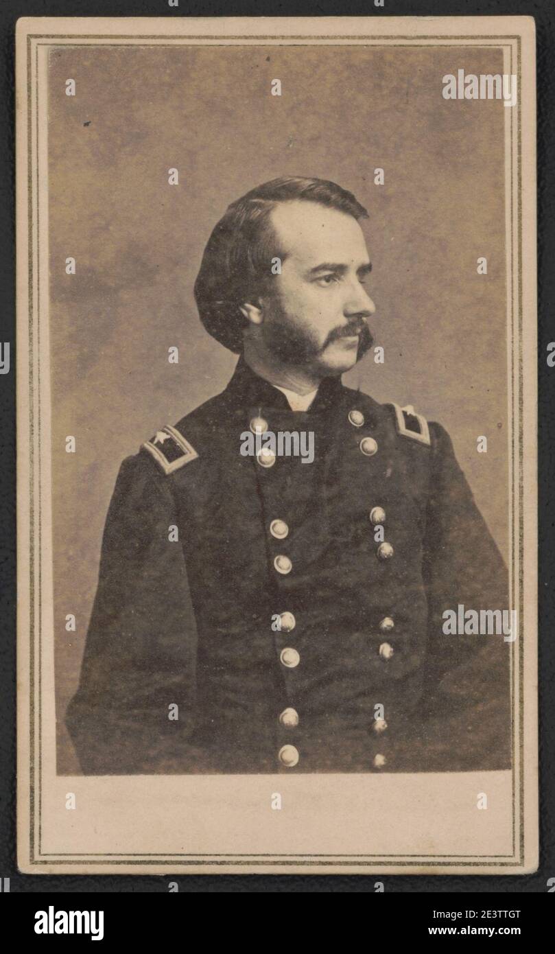 Major général John Franklin Miller du 29e Régiment d'infanterie de l'Indiana et état-major général U.S. Volunteers Infantry Regiment en uniforme) - de négatif dans la galerie nationale de portrait de Brady Banque D'Images