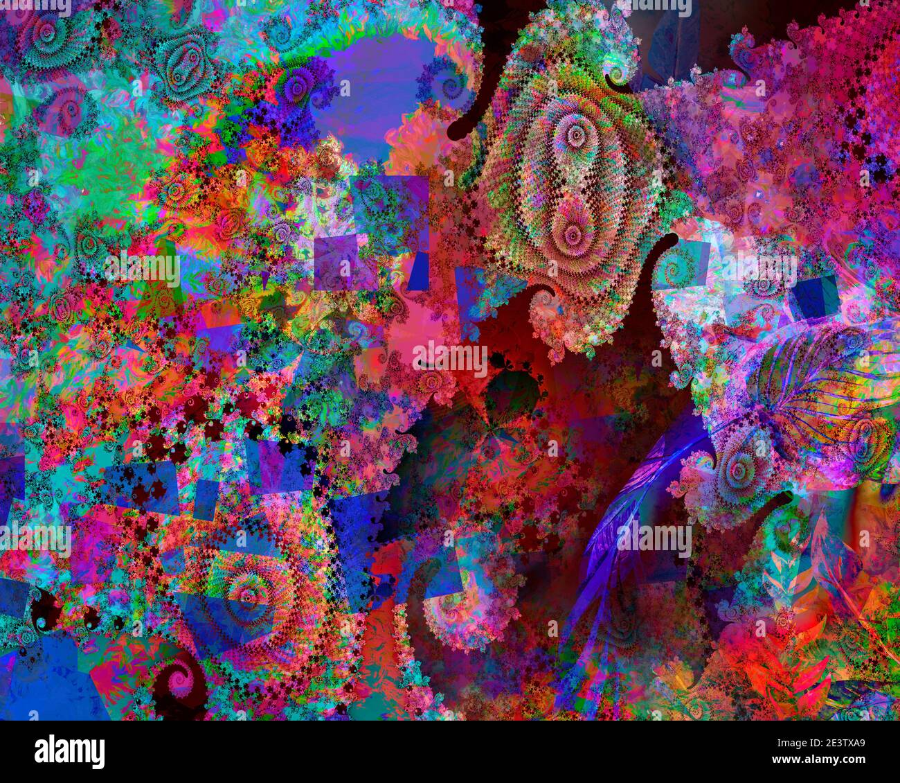 ART CONTEMPORAIN : perception fractale Banque D'Images