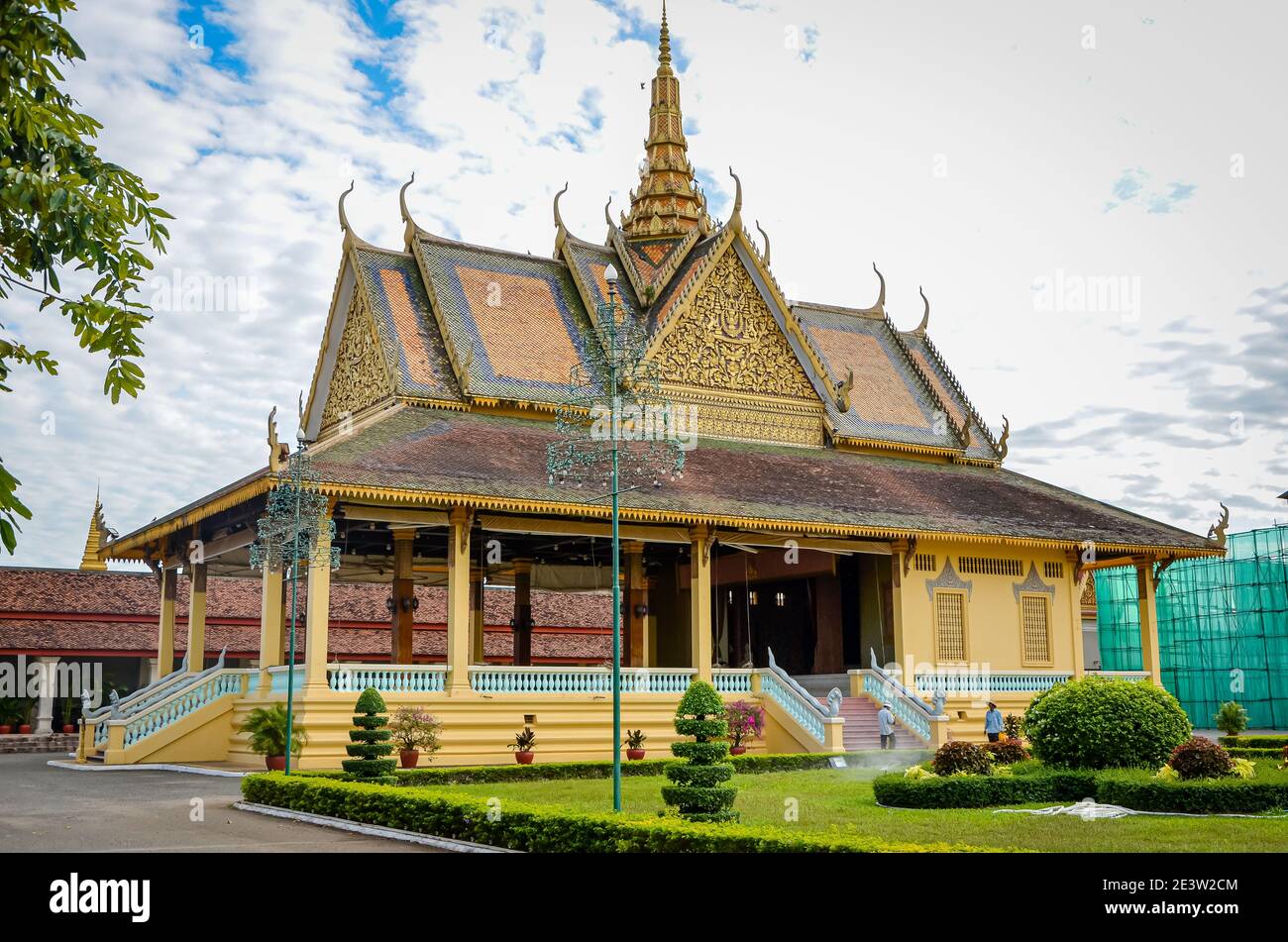 Le Palais Royal, Phnom Penh, Cambodge Banque D'Images
