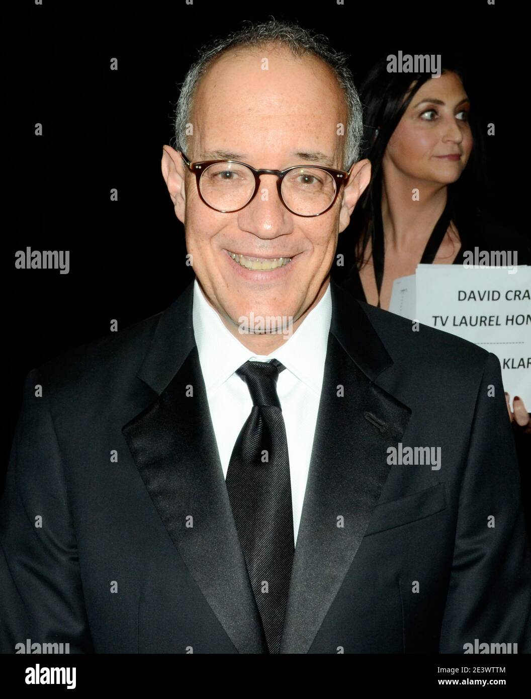 13 février 2016, Universal City, Californie, États-Unis : David Crane assiste aux Writers Guild Awards L.A. 2016 Cérémonie au Hyatt Regency Century Plaza le 13 février 2016 à Los Angeles, Californie. (Image crédit : © Billy Bennight/ZUMA Wire) Banque D'Images