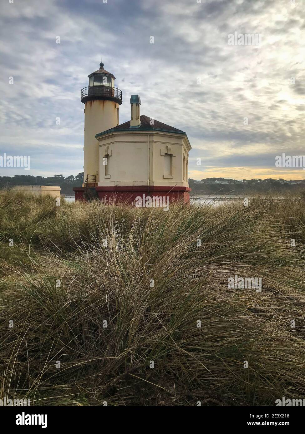 Bandon Oregon Lighthouse belle architecture ancienne Banque D'Images