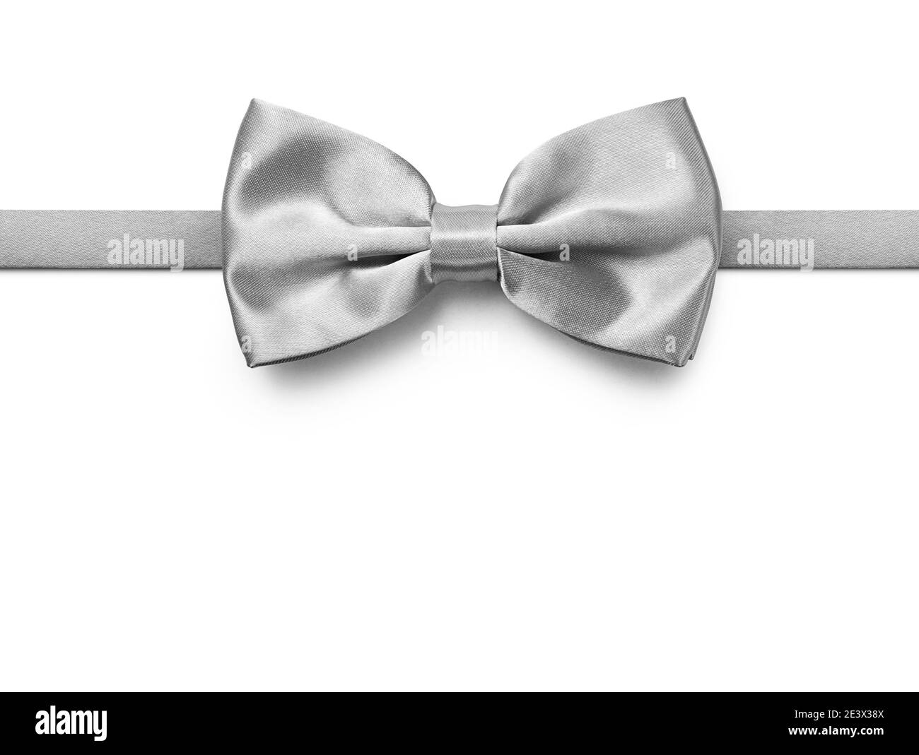 Noeud papillon couleur argent isolé sur fond blanc avec clipping chemin  Photo Stock - Alamy