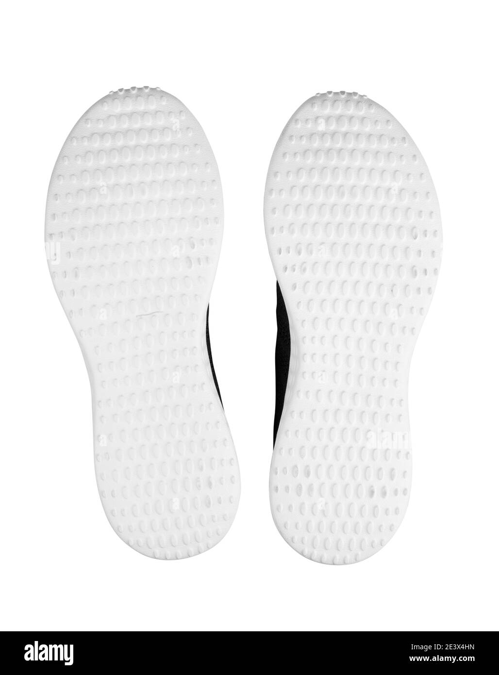Semelle de chaussure en tissu isolée sur fond blanc avec clippage chemin Banque D'Images