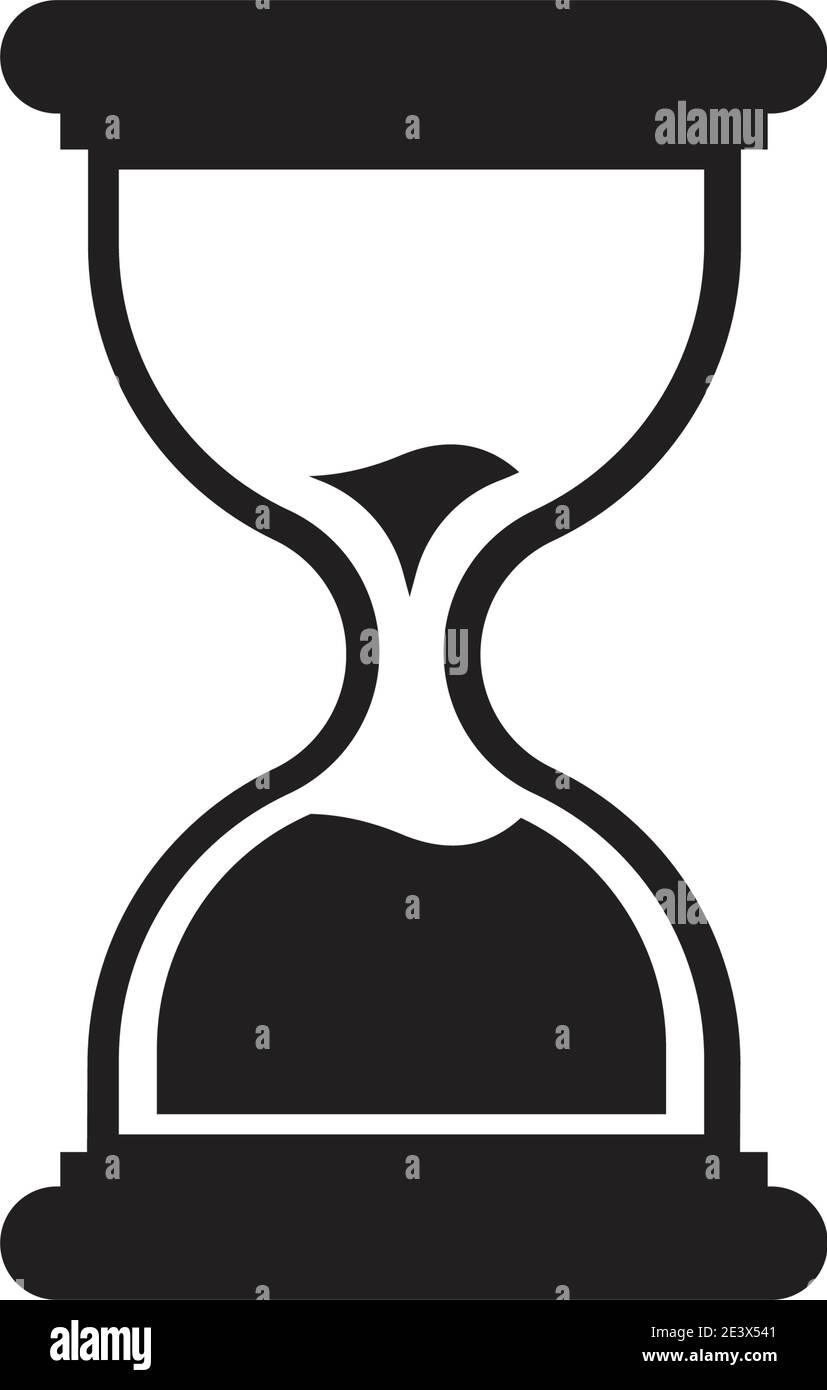Logo HourGlass icône Vector Illustration modèle de conception Illustration de Vecteur