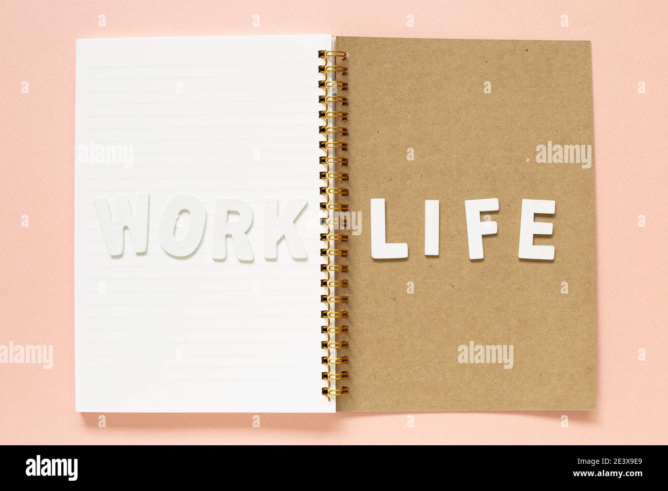 Concept d'équilibre entre vie professionnelle et vie privée Banque D'Images