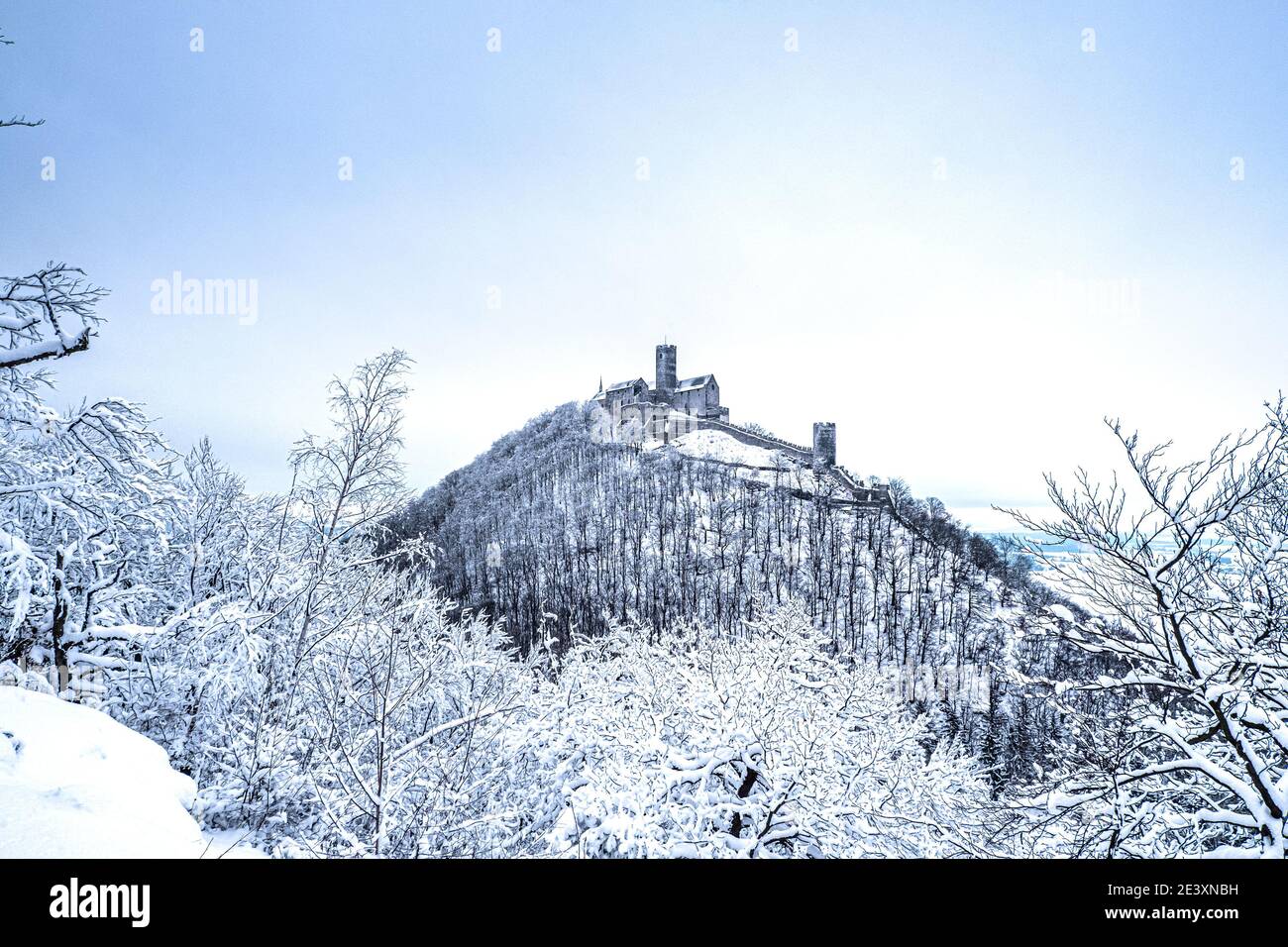 Le château de Bezdez est un château gothique situé à environ 20 kilomètres au sud-est de Ceska Lipa, dans la région de Liberec, en Bohême du Nord, en République tchèque. Banque D'Images