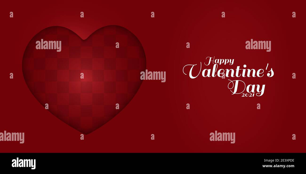 Carte Happy Valentines Day, typographie, arrière-plan Illustration de Vecteur