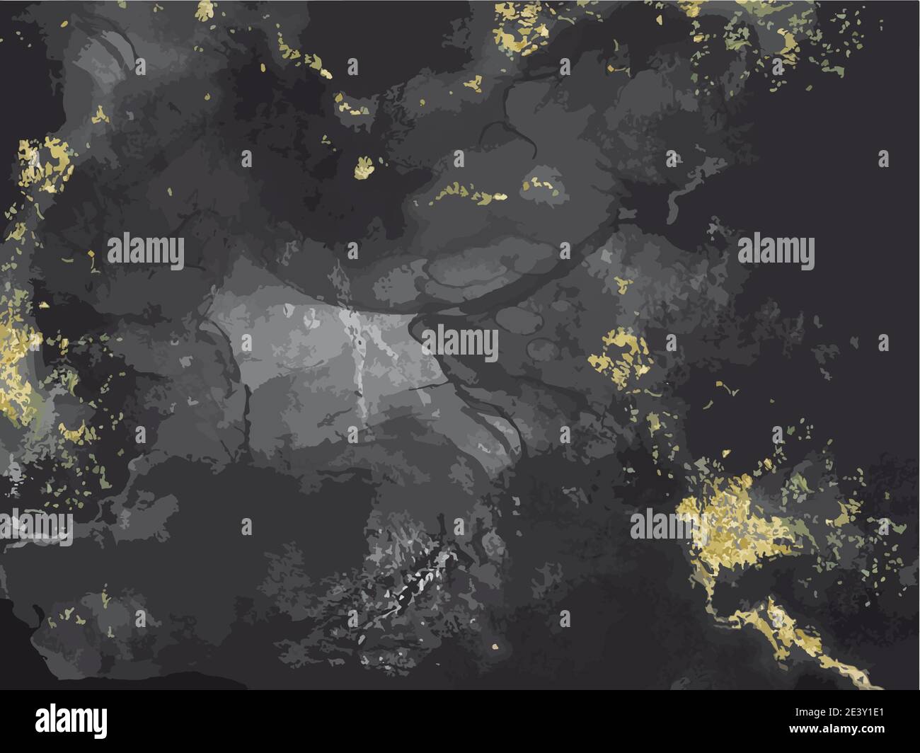 Design moderne. Noir abstrait, texture marbre gris, peintures liquides. Design de présentations, imprimés, prospectus, cartes de visite, invitations, calendriers, sites Web, emballages et couvertures. Illustration vectorielle Illustration de Vecteur