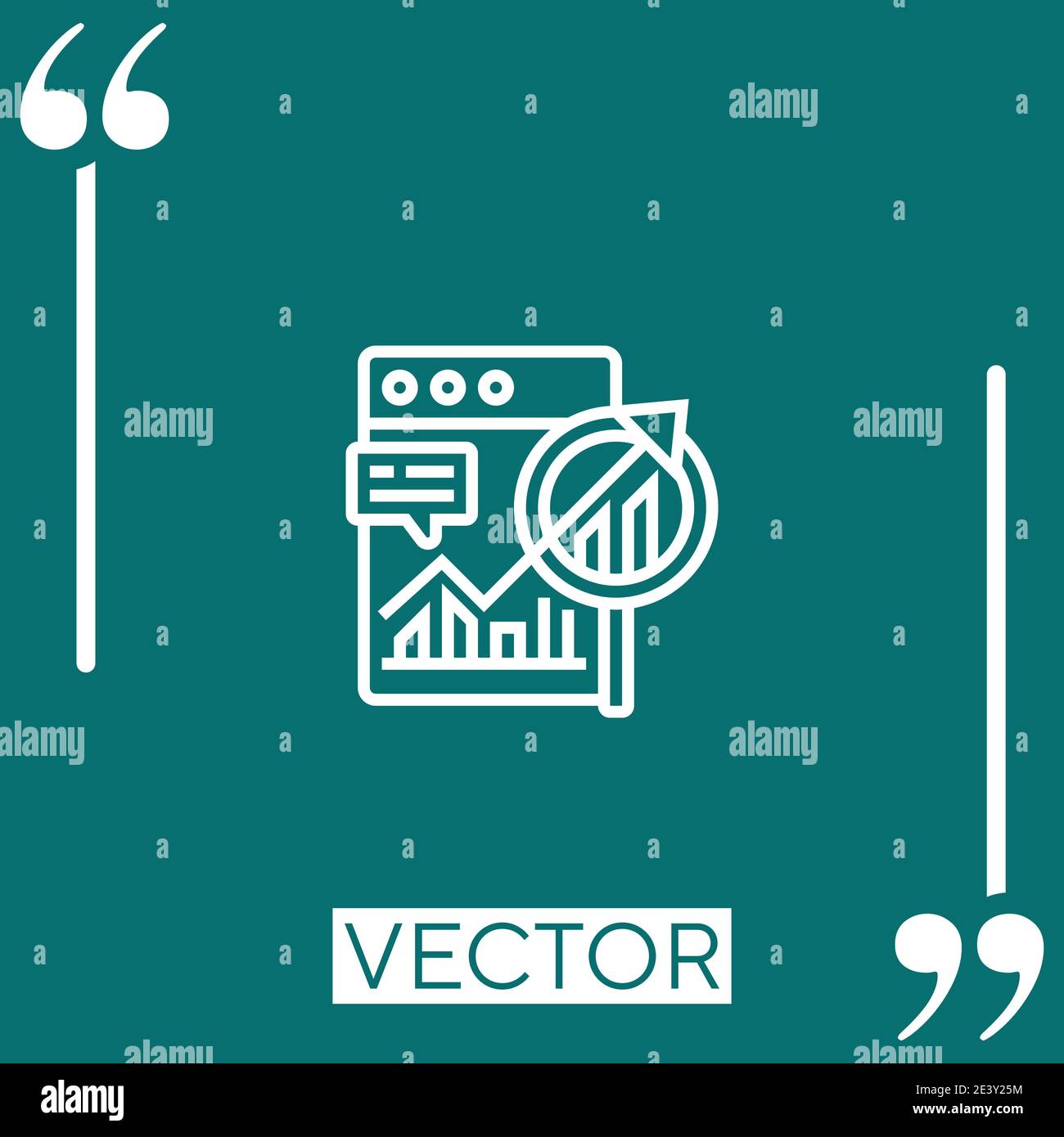 Icône de vecteur de planification à long terme icône linéaire. Ligne avec contour modifiable Illustration de Vecteur
