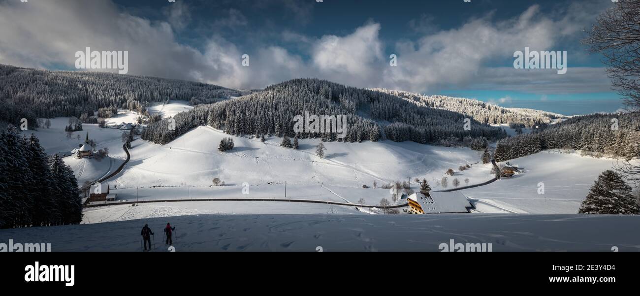 Hiver dans la Forêt Noire en Allemagne Banque D'Images