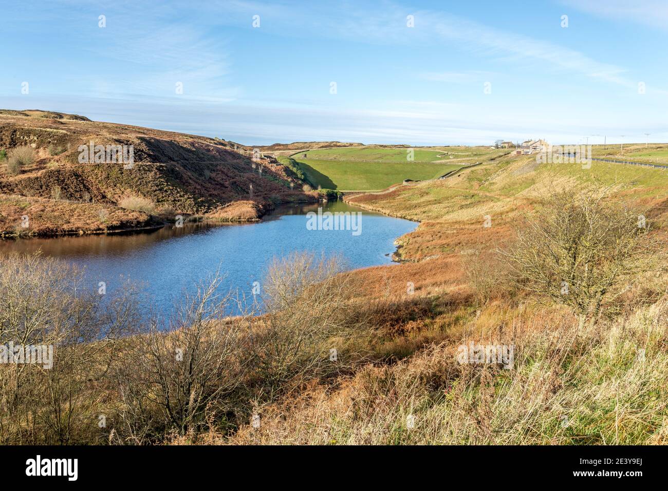 Réservoir Winscar, Dunford Road, Holmfirth, West Yorkshire, Angleterre, ROYAUME-UNI Banque D'Images