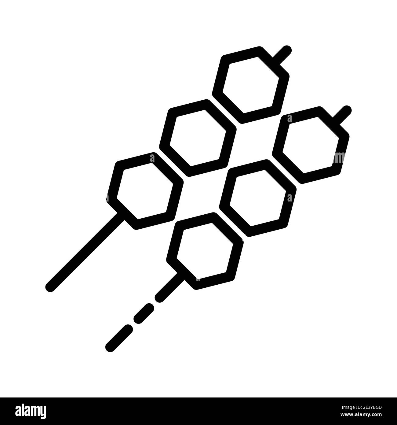 Icône nourriture satay. Logo Vector Design Illustration. Illustration de Vecteur